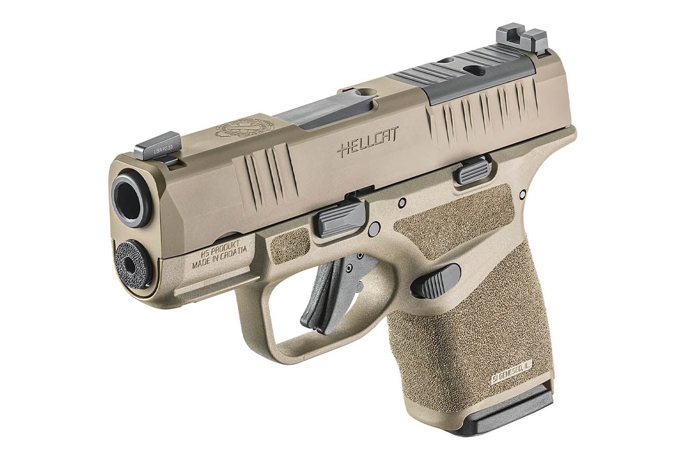 SPRINGFIELD Hellcat 9mm Desert FDE Micro Compact Optics Ready Firstline Pistol
